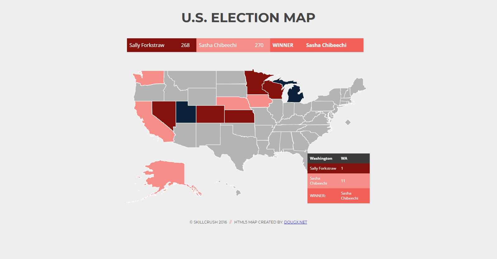 An interactive election map - Tyson Hood Custom WordPress Websites