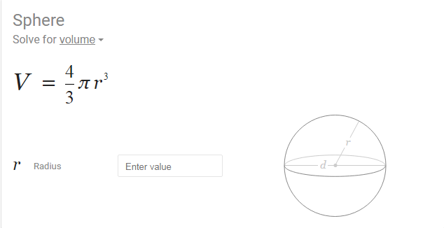 Tyson Hood - Web Dev - JavaScript Paractice - Sphere Formula