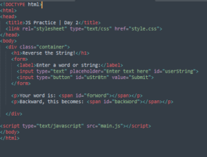 Picture of JavaScript Code