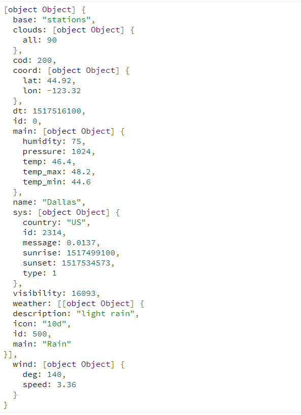 Json Object