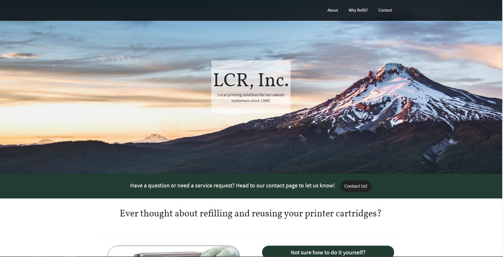 LCR Inc - Tyson hood Custom WordPress Website